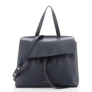 Lady bag Navy Leather Satchel